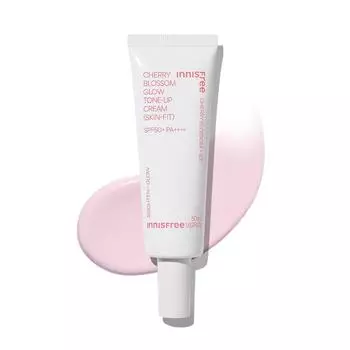 Innisfree Cherry Blossom Glow Skin Fit Tone Up Cream 50 мл SPF50+ PA++++, корейская косметика
