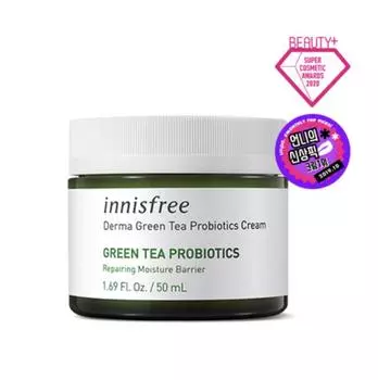 Innisfree Derma Крем с пробиотиками с зеленым чаем 50 мл