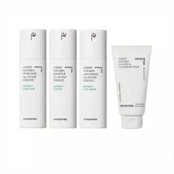 [Innisfree] Для мужчин Лесная эссенция «все в одном», кожа(тонер), Лосьон, пена для бритья и очищения (6 типов) / Уход за кожей
