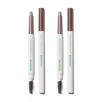 Innisfree Flat Eyebrow Pencil 0.3gx 2 (нет. 1 закат розово-коричневый), Корейская косметика