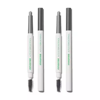 Innisfree Flat Eyebrow Pencil 0.3gx 2 (нет. 3 Мечтательный рассветный серый), Корейская косметика
