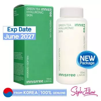 [INNISFREE] Гиалуроновая кислота для кожи с зеленым чаем 170 мл 1pc + Sample Gifts