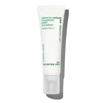 [innisfree] Гиалуроновая увлажняющая солнцезащитная сыворотка с зеленым чаем SPF 50+ PA++++ 50 мл