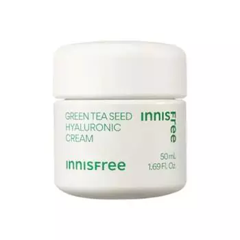[Innisfree] Гиалуроновый крем с семенами зеленого чая 50 мл