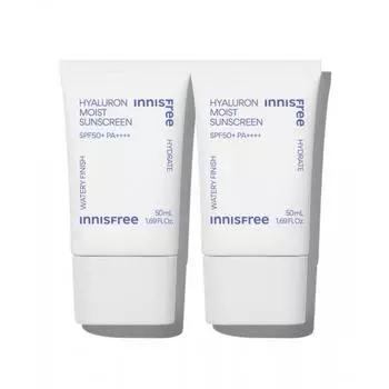 Innisfree Гиалуроновый увлажняющий солнцезащитный крем Spf50+ Pa4+ 50 мл 2 FREE