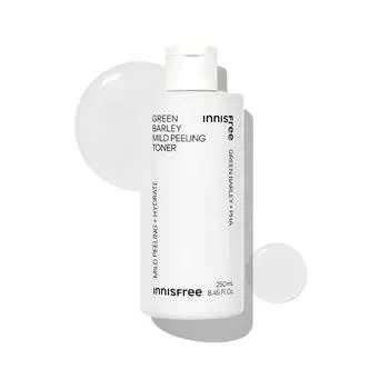 Innisfree Green Barley Mild Peeling Toner 250mL, Korean cosmetics