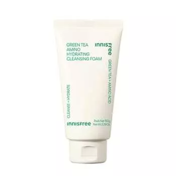 Innisfree Green Tea Amino Cleansing Foam 150g [Genuine Product] Facial Cleanser Full of Moisture Oily Skin Dry Skin Mixed Skin Moisturizing Moisturizi