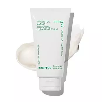 Innisfree Green Tea Amino Moisture Cleansing Foam 150 мл, 1 шт., Корейская косметика