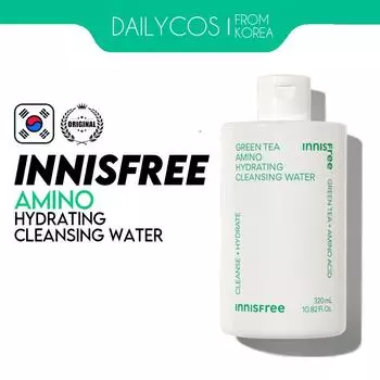 Innisfree Green Tea Amino Увлажняющая очищающая вода 320 мл