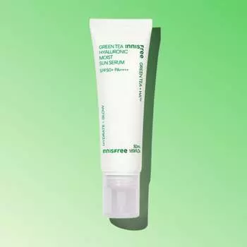 Innisfree Green Tea Hyaluronic Acid Moisture Sun Serum SPF50+/PA++++ 50 мл (3 варианта) 1PCS