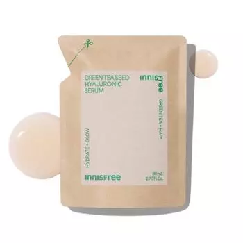 Innisfree Green Tea Seed Гиалуроновая Кислотная Сыворотка (Пополнение) 80мл, корейская косметика