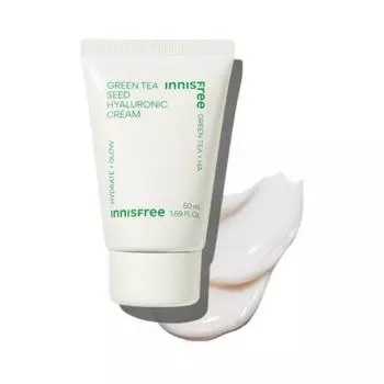 Innisfree Green Tea Seed Hyaluronic Acid Cream Тюбик (50мл)