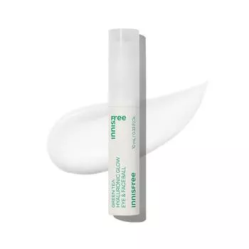 Innisfree Green Tea Seed Hyaluronic Acid Glow Eye and Face Ball 10 мл, корейская косметика