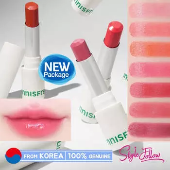 [INNISFREE] Губная помада Dewy Glowy, 3,5 г #1 Dew Pink