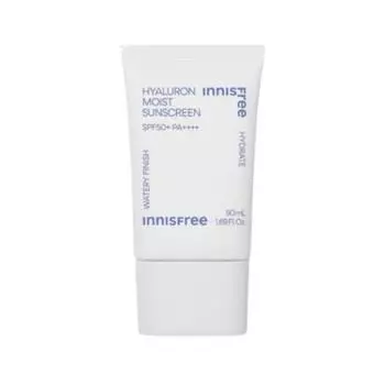 Innisfree Hyaluron Moist Sunscreen SPF50+ PA++++ 50ml | Lightweight Hydrating Organic Sun Cream | Korean K-Beauty UV Protection Moisturizer 50ml