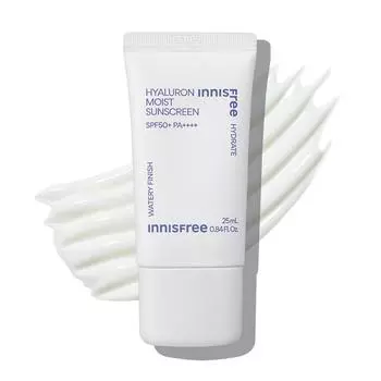 Innisfree Гиалуроновый увлажняющий солнцезащитный крем 25 мл SPF50+ PA4+ / Солнцезащитный крем, Корейская косметика