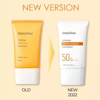 Innisfree Intensive Triple Shield Sunscreen SPF50+ PA++++, 50ml AUTHENTIC STORE