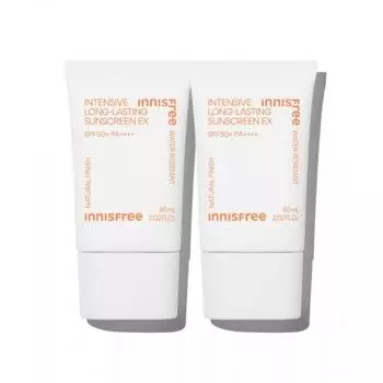 Innisfree Интенсивный солнцезащитный крем длительного действия Ex Spf 50+ Pa4+ 60 мл 2 FREE