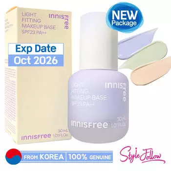 [INNISFREE] Легкая основа под макияж, 30 мл (SPF23/ПА++) (1pc) #1 Purple
