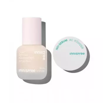 Innisfree Light Fitting Foundation 30ml Choose 1 Of 4 Types + No Sebum Ac Powder 5g 17N