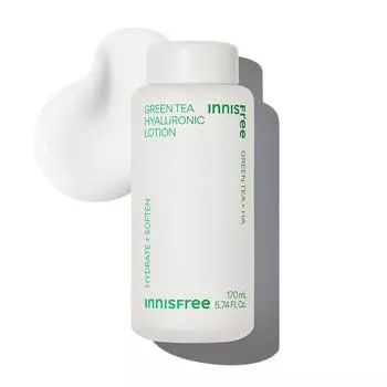 Innisfree Лосьон с гиалуроновой кислотой Green Tea 170 мл, корейская косметика