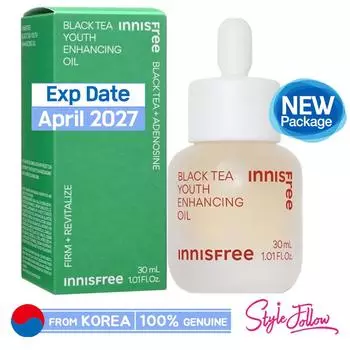 [INNISFREE] Масло для повышения молодости черного чая, 30 мл 1pc + Sample Gifts
