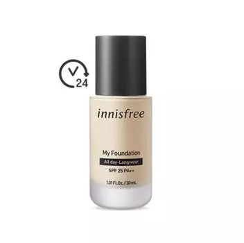 Innisfree My Foundation All Day Long Wear 30 мл / 8 цветов 1pcs