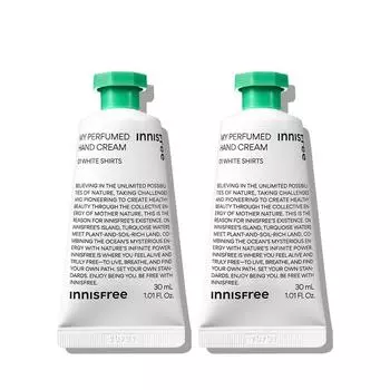 Innisfree My Perfumed Hand Cream 30 мл [01 White Shirt] 2 шт., Корейская косметика