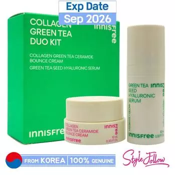 [INNISFREE] Набор дуэта коллагена и зеленого чая 1 set (1 box)