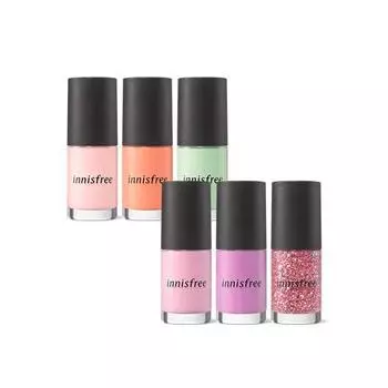 Innisfree Натуральный цветной лак для ногтей (ООО) 6 мл - 6 цветов