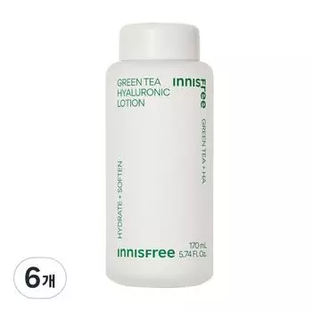 Innisfree New Green Tea Hyaluronic Acid High Moisture Lotion, 170ml, 6 units