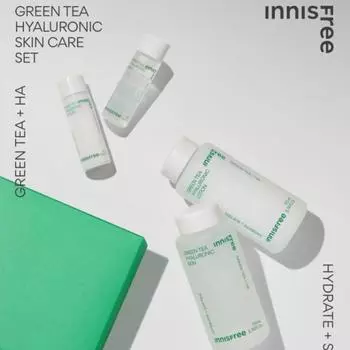Innisfree New Green Tea Hyaluronic Acid Skin Care Set AUTHENTIC STORE