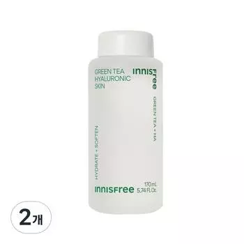 Innisfree New Green Tea Hyaluronic Acid Skin, 170ml, 2 units