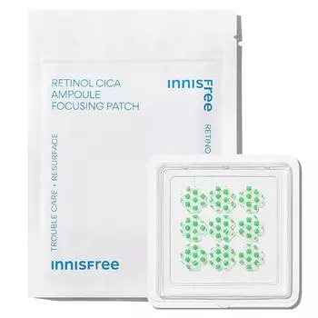 Innisfree New Retinol Cica Ampoule Focusing Patch, 9 шт., 1 шт.