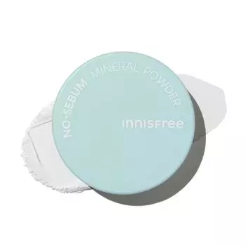 Innisfree Минеральная пудра No Sebum 5 г / Oil Paper Finish Powder Loose Powder Powder Oil, корейская косметика
