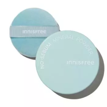 [INNISFREE] НОВАЯ МИНЕРАЛЬНАЯ ПУДРА БЕЗ СЕБУМА 5 г | Исправление макияжа / Контроль жирности пудры