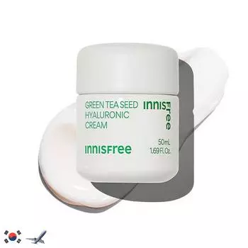 INNISFREE НОВЫЙ ГИАЛУРОНОВЫЙ КРЕМ С СЕМЯН ЗЕЛЕНОГО ЧАЯ 50мл