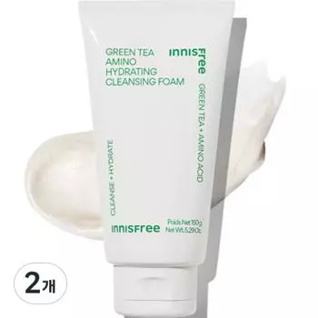 Innisfree Очищающая пенка с зеленым чаем, 150 г, 2 шт.