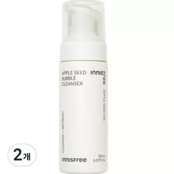 Innisfree Очищающее средство Apple Seed Bubble Cleanser, 150 мл, 2 шт.