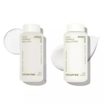 INNISFREE Olive Тоник и лосьон для кожи с витамином Е 170 мл — увлажнение и питание (2 варианта) 1SET