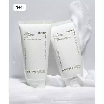 InnisfrEE OlivE Vitamin E rEal clEansing Foam 150g 2 FREE