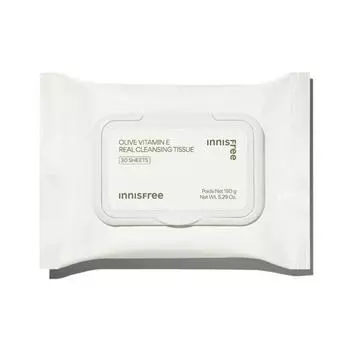 Innisfree Olive Vitamin E Real Очищающие салфетки 30 листов (3 варианта) 1PCS