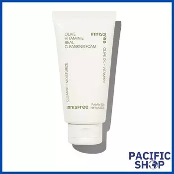 [Innisfree] Оливковая очищающая пенка с витамином Е, 150 г