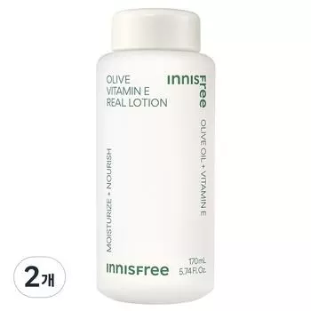 Innisfree Оливковый лосьон с витамином Е, 170 мл, 2 шт.