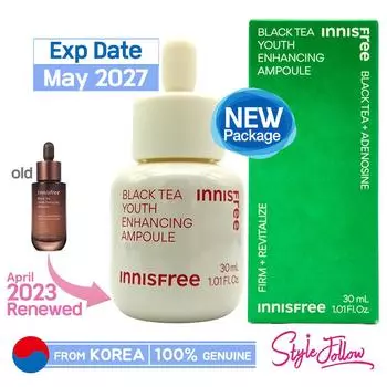 [INNISFREE] Омолаживающая ампула с черным чаем 30 мл 30mlNEW Package