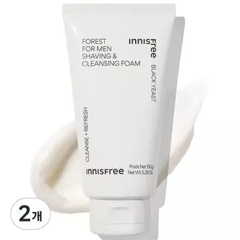 Innisfree Пена для бритья и очищения Forest, 150 г, 2 шт.