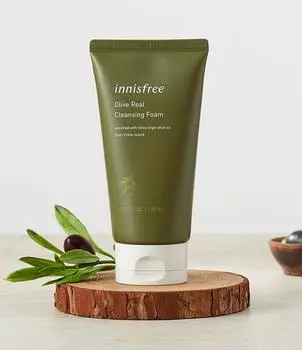 [Innisfree] Пенка для умывания Olive Real Cleansing Foam 5.07 Fl. Унция. (150 мл)