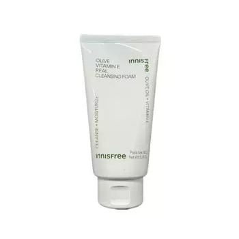 Innisfree Пенка для умывания Olive Vitamin E Real Cleansing Foam 150 г_увлажненная, 1 шт., 150 г