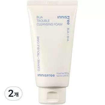 Innisfree Пенка для умывания Visa Baja Trouble Cleansing Foam, 150 г, 2 шт.