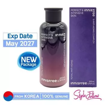 [INNISFREE] Perfect 9 Интенсивная кожа 200мл 1pc + Sample Gifts